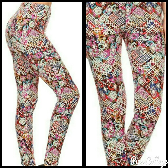 Brushed Color Mix Leggings - Picture 8 of 8